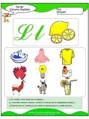 L Sesi Çalışma Sayfaları